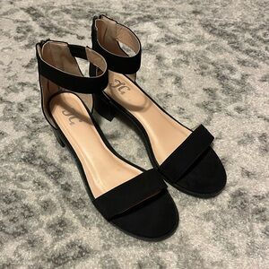 Black Strapped Sandals